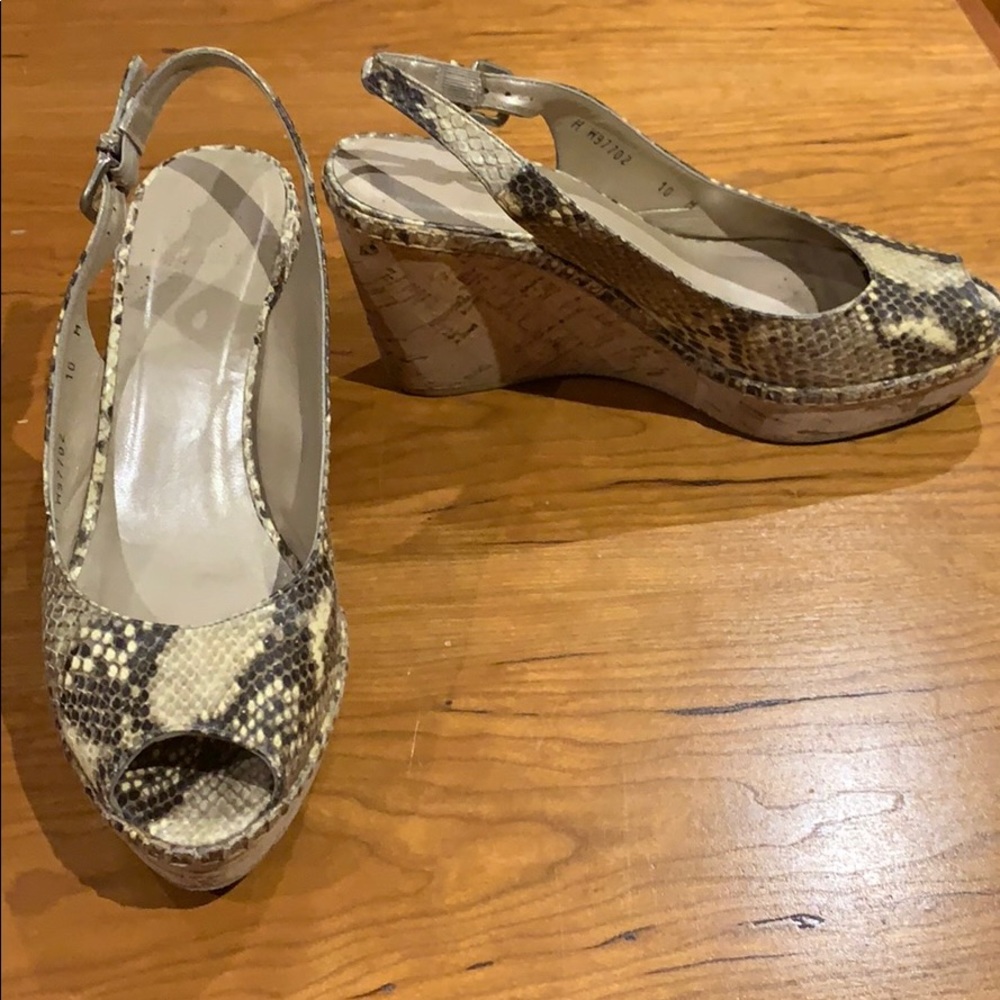 Stuart Weitzman snakeskin sandals